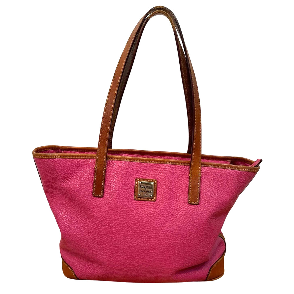 Dooney & Bourke Hot Pink Bag Pebble Leather Tote Barbiecore